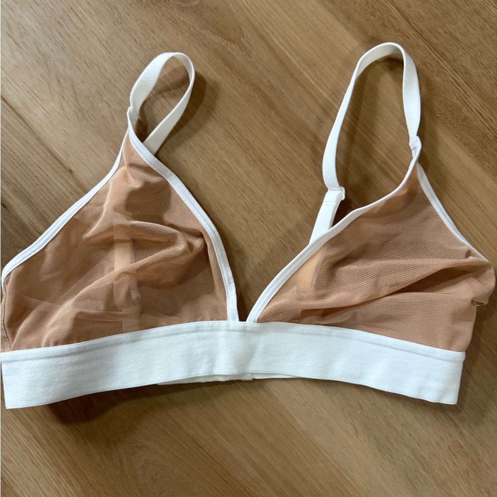 Negative Sieve Mesh Triangle Bra